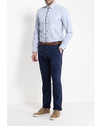 Мужская голубая рубашка с длинным рукавом от Tom Tailor