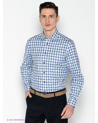 Мужская голубая рубашка с длинным рукавом от Top Secret