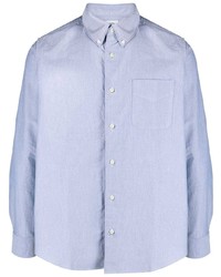 Мужская голубая рубашка с длинным рукавом от VISVIM