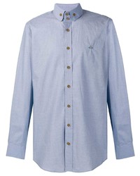 Мужская голубая рубашка с длинным рукавом от Vivienne Westwood