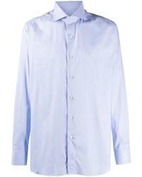 Мужская голубая рубашка с длинным рукавом от Xacus