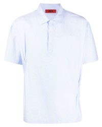 Мужская голубая рубашка с коротким рукавом от 424