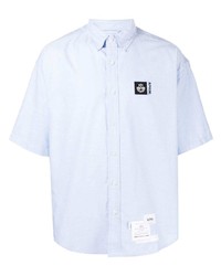Мужская голубая рубашка с коротким рукавом от Alpha Industries