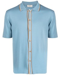 Мужская голубая рубашка с коротким рукавом от Altea