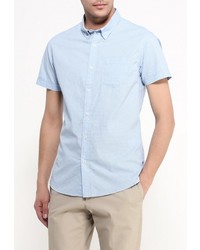 Мужская голубая рубашка с коротким рукавом от Baon