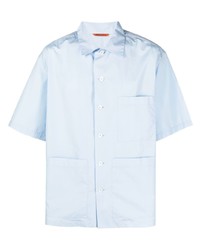 Мужская голубая рубашка с коротким рукавом от Barena