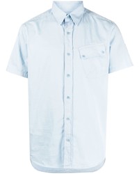 Мужская голубая рубашка с коротким рукавом от Belstaff