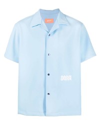 Мужская голубая рубашка с коротким рукавом от Bossi Sportswear