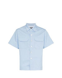 Мужская голубая рубашка с коротким рукавом от Calvin Klein 205W39nyc