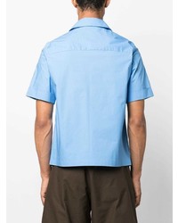 Мужская голубая рубашка с коротким рукавом от Paria Farzaneh