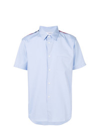 Мужская голубая рубашка с коротким рукавом от Comme Des Garçons Shirt Boys