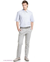 Мужская голубая рубашка с коротким рукавом от Conti Uomo