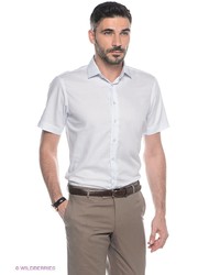 Мужская голубая рубашка с коротким рукавом от Conti Uomo