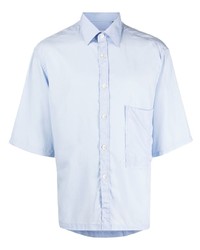 Мужская голубая рубашка с коротким рукавом от Costumein