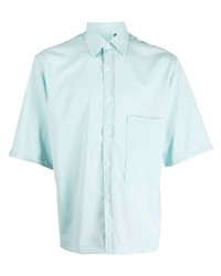 Мужская голубая рубашка с коротким рукавом от Costumein
