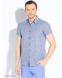 Мужская голубая рубашка с коротким рукавом от Dairos