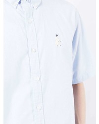 Мужская голубая рубашка с коротким рукавом от Chocoolate