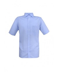 Мужская голубая рубашка с коротким рукавом от Eterna