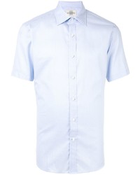 Мужская голубая рубашка с коротким рукавом от Kent & Curwen