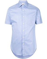 Мужская голубая рубашка с коротким рукавом от Kent & Curwen