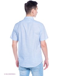 Мужская голубая рубашка с коротким рукавом от Lee