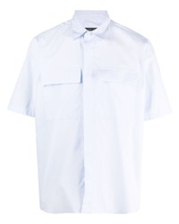 Мужская голубая рубашка с коротким рукавом от Low Brand