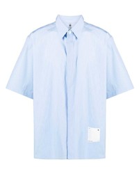 Мужская голубая рубашка с коротким рукавом от Oamc