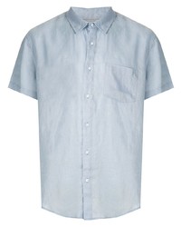 Мужская голубая рубашка с коротким рукавом от OSKLEN