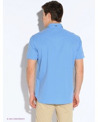 Мужская голубая рубашка с коротким рукавом от s.Oliver