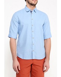 Мужская голубая рубашка с коротким рукавом от Sela