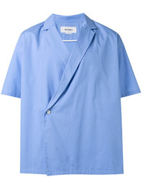 Мужская голубая рубашка с коротким рукавом от Sunnei