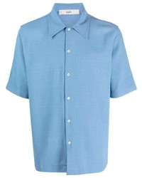 Мужская голубая рубашка с коротким рукавом от Séfr