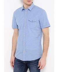 Мужская голубая рубашка с коротким рукавом от Tom Tailor