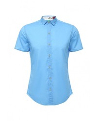 Мужская голубая рубашка с коротким рукавом от United Colors of Benetton