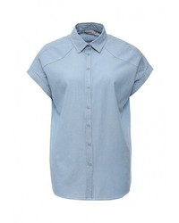 Женская голубая рубашка с коротким рукавом от Vis-a-Vis