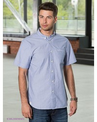 Мужская голубая рубашка с коротким рукавом от Voi Jeans