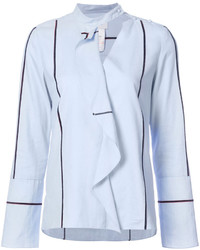 Женская голубая рубашка с принтом от Derek Lam 10 Crosby