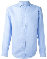 Мужская голубая рубашка от Armani Jeans