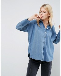 Женская голубая рубашка от Asos