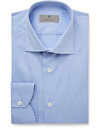 Мужская голубая рубашка от Canali