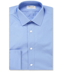 Мужская голубая рубашка от Charvet