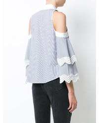 Женская голубая рубашка от JONATHAN SIMKHAI