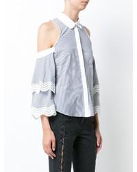 Женская голубая рубашка от JONATHAN SIMKHAI