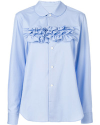 Женская голубая рубашка от Comme des Garcons