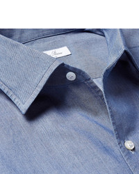 Мужская голубая рубашка от Loro Piana