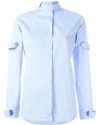 Женская голубая рубашка от Courreges