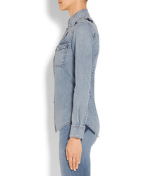 Женская голубая рубашка от Givenchy