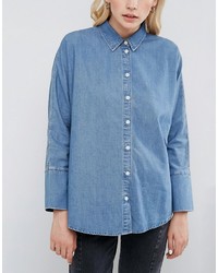 Женская голубая рубашка от Asos