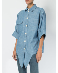 Женская голубая рубашка от Chloé