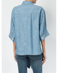 Женская голубая рубашка от Chloé